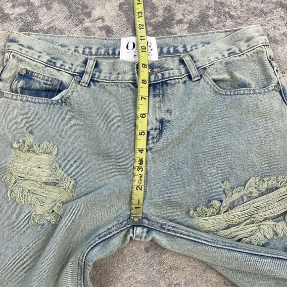 New One Teaspoon Awesome Baggies Jeans Distressed Destroyed Light Wash Sz 26 - Picture 7 of 9